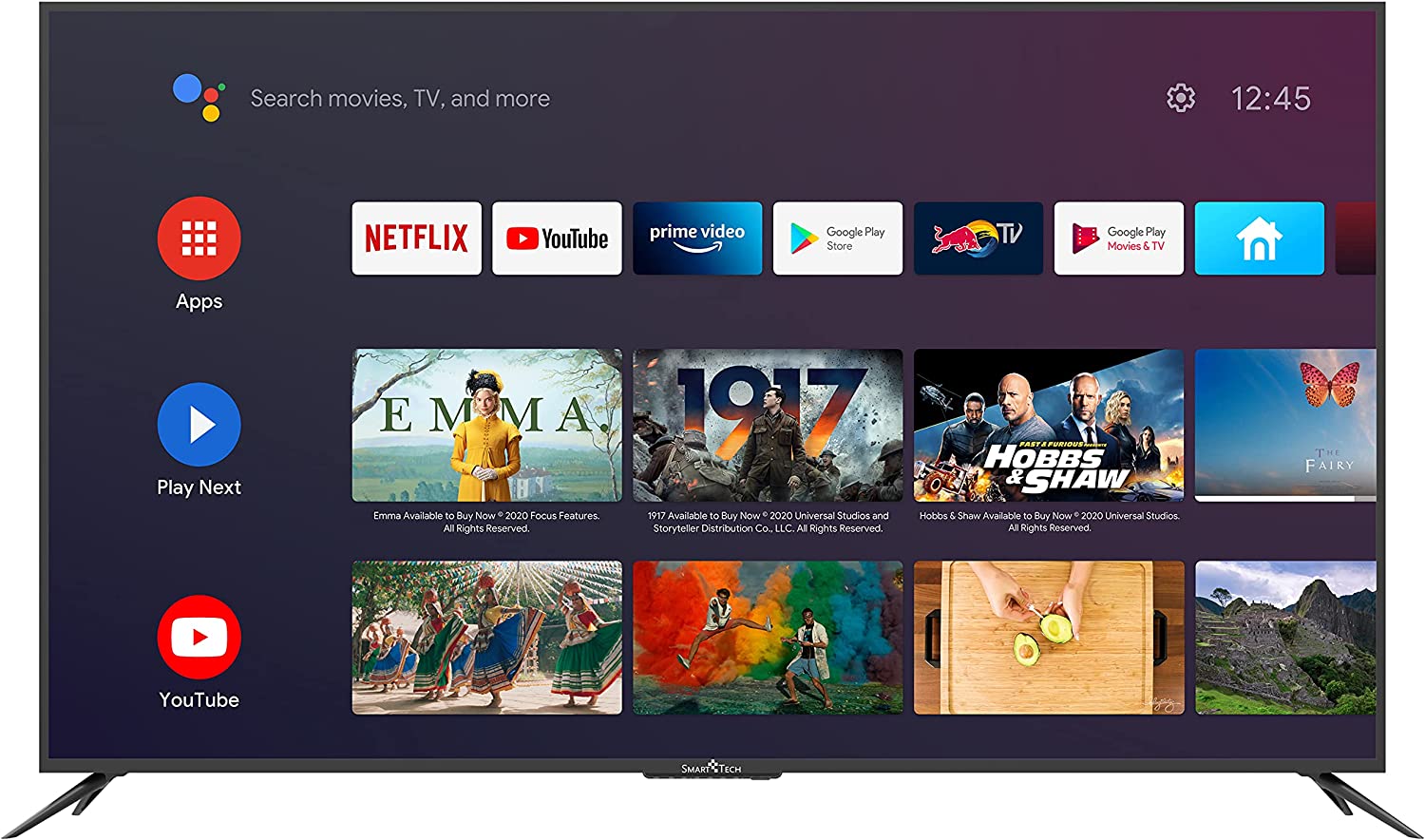 Smart Tech TV DLED 65'' 4K UHD Android TV pas cher
