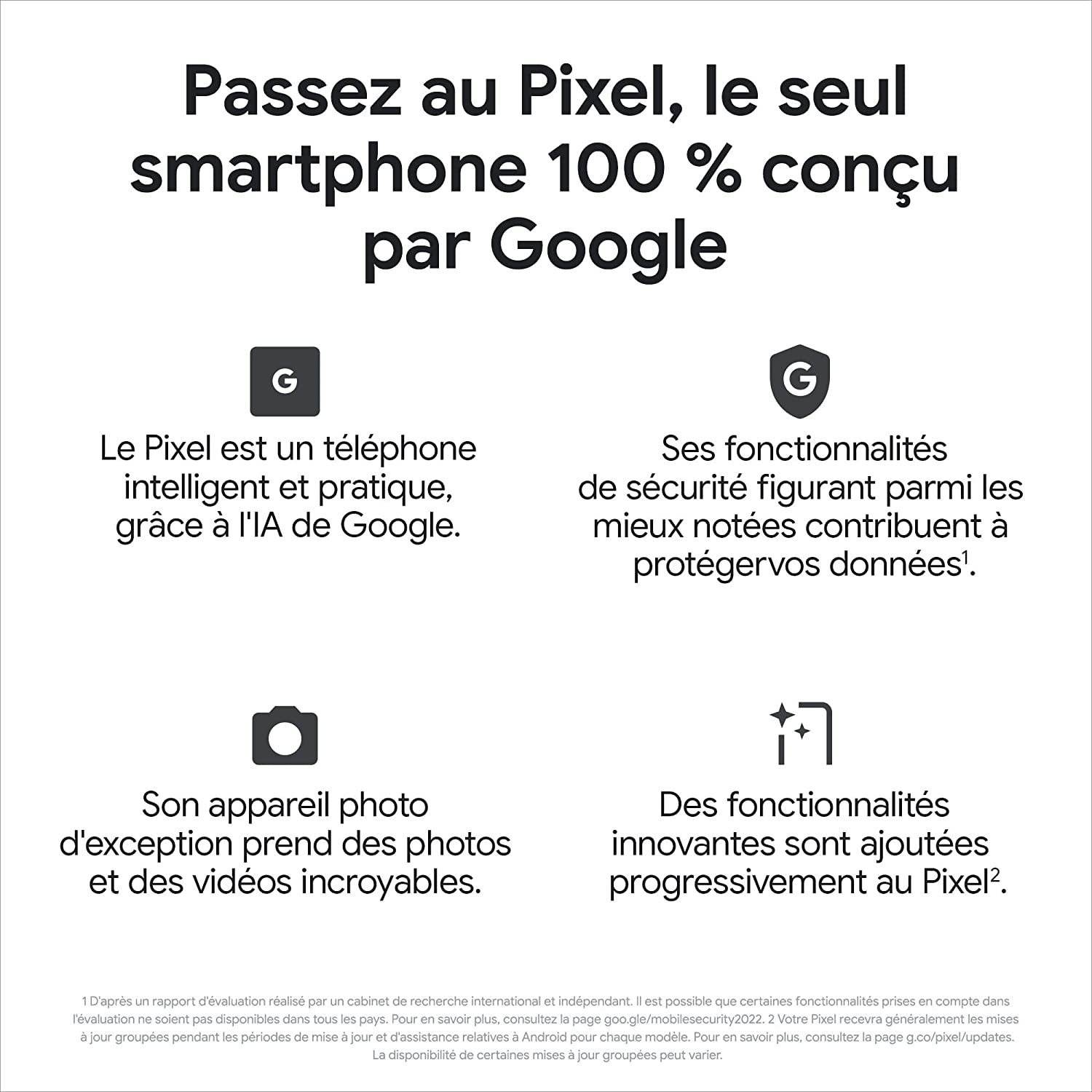 avis et comparatif le Google Pixel 7a
