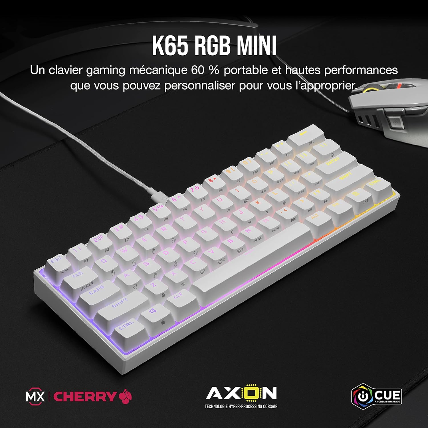 avis et comparatif Corsair K65 RGB MINI