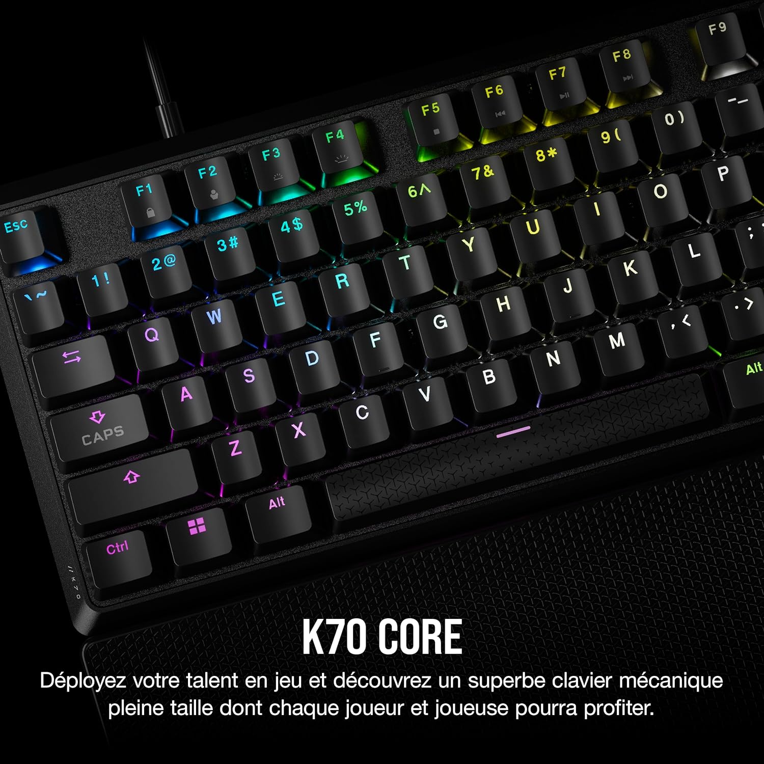 avis et comparatif Corsair K70 Core