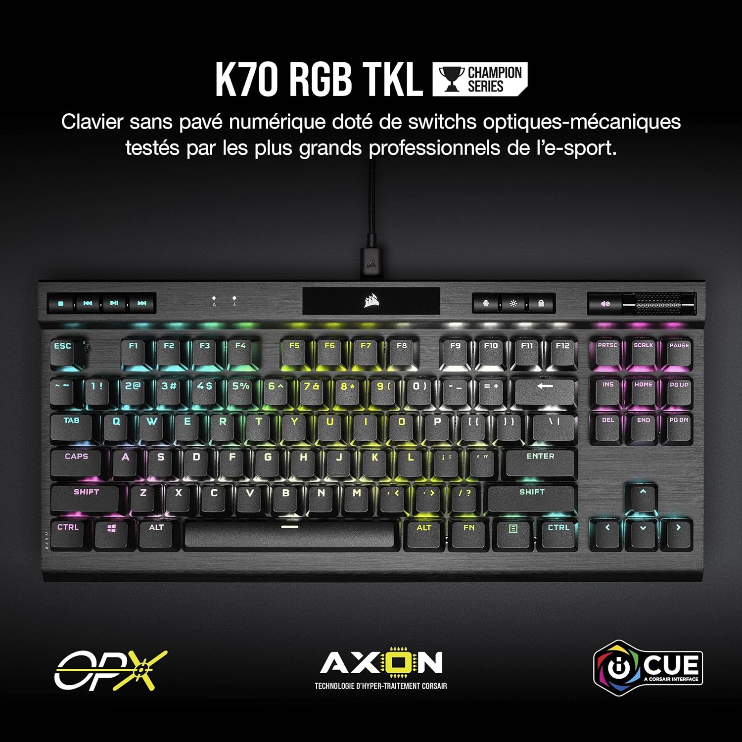 avis et comparatif Corsair K70 TKL Champion Series