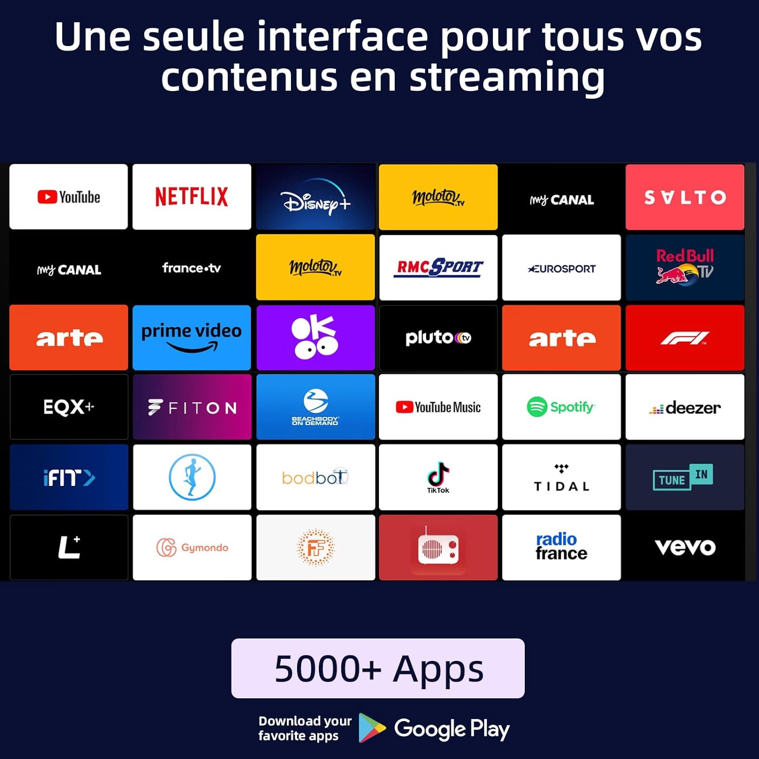 avis et comparatif CHIQ TV Intelligente U43QM8G