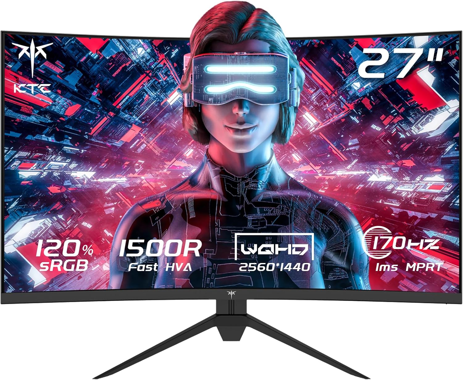 Écran KTC 27 pouces incurvé 180Hz