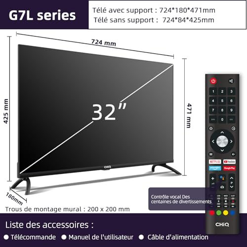 avis et comparatif CHIQ L32G7L