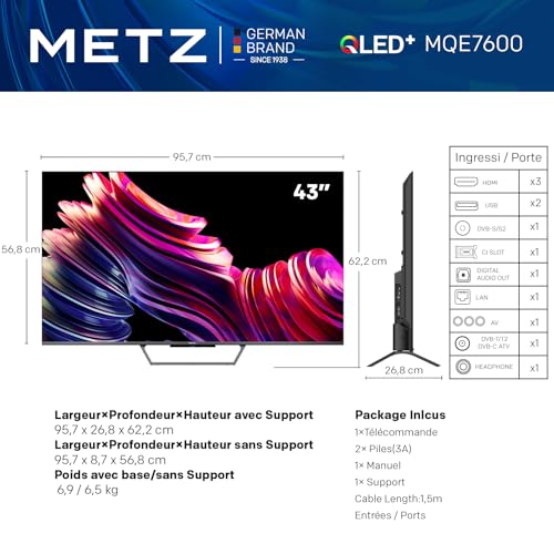 avis et comparatif Metz MQE7600